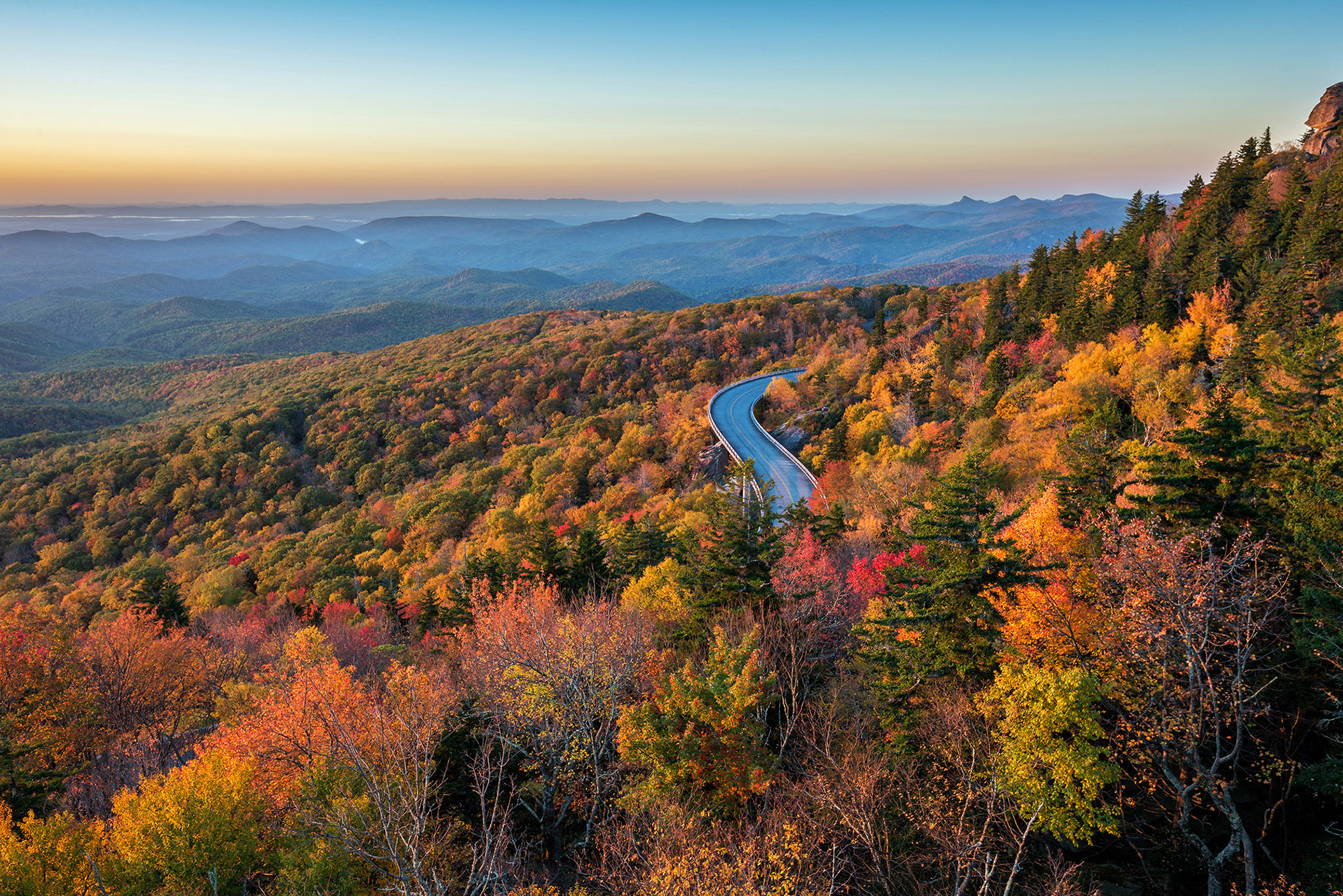 The Blue Ridge Parkway in fall