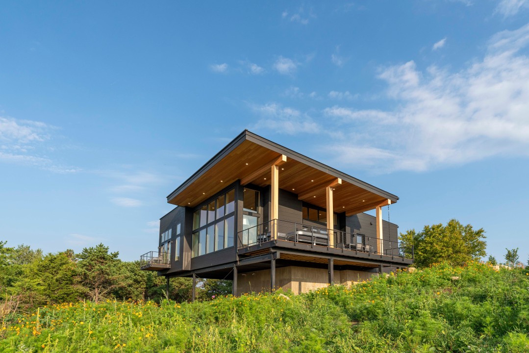The rental house on the hillside